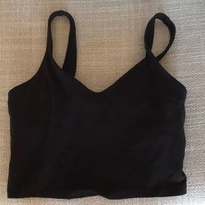 Lululemon black align crop size 4